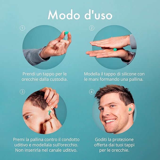 Alpine SoftSilicone - Moldable Silicone Ear Plugs - 28dB - Noise Reducing Earplugs for Sleeping, Swimming, & Concentrating - Comfortable Snoring Solution - 12 Pack