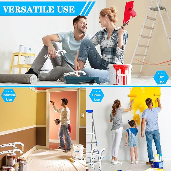 Paint Can Opener Tool Bucket Opener Tool 5 Gallon With Lid Openers Wrench Lid Remover Tools Bucket Pail Lids Manual Openers Tools for Home Industrial Portable Multifunctional Adjustable Wrench Spanner