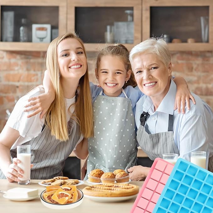 2 Pack Square Chocolate Mold, 40 Cavity Small Silicone Candy Molds, Non Stick Silicone Molds for Candy, Gummy, Hard Candy, Jelly, Ice Cubes, Chocolate, Ganache, Bite Size Pudding
