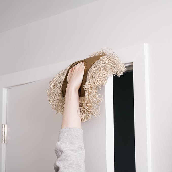 Stanley Home Products Washable Nylon Dry Mop - Removes Dust and Dirt from Surfaces and Hard to Reach Areas (Mop Head)