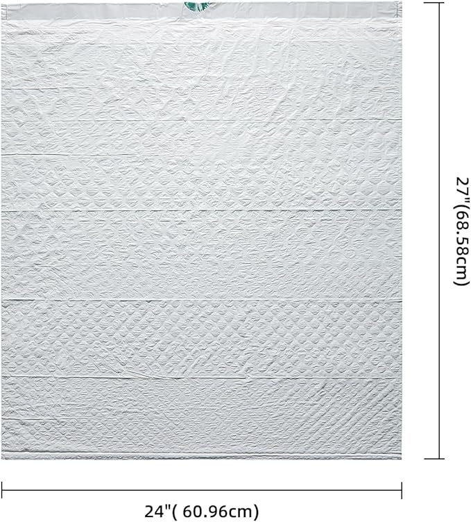 TYPLASTICS FleTex Tall Kitchen 13 Gallon Drawstring Trash Bags, 300 Bags, 24in x 27in, Unscented, White, Wholesale Pack