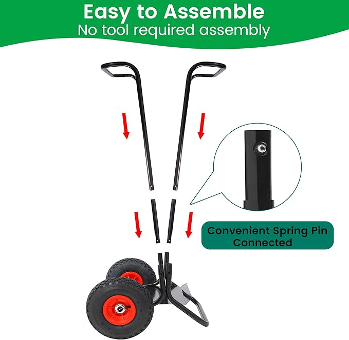 ARCITON Trash Bag Holder with Wheels, Heavy Duty Metal Garden Garbage Bag Support Frame can Hold 33-65 Gallon Leaf Bags, Leaf Bag Holder for Yard Lawn Cleanup Gardening Camping Party Weeding