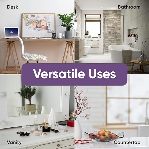 Superio Mini Desktop Trash Can with Swing Top Lid Portable Plastic Garbage Can for Countertop, Desktop, Make up Vanity, Bathroom, Car, Under Sink, Dorm Compact Waste Bin 5 L 1.25 Gal (2, Grey)