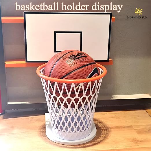 4 PCS Basketball Trash Can,Wastebasket,Basketball gift, Basketball themed gift,4.5 Gallon,Basketball Hoop,Garbage Can,Basketball Net Waste Basket for Office,Bedroom,Gym,Sport party