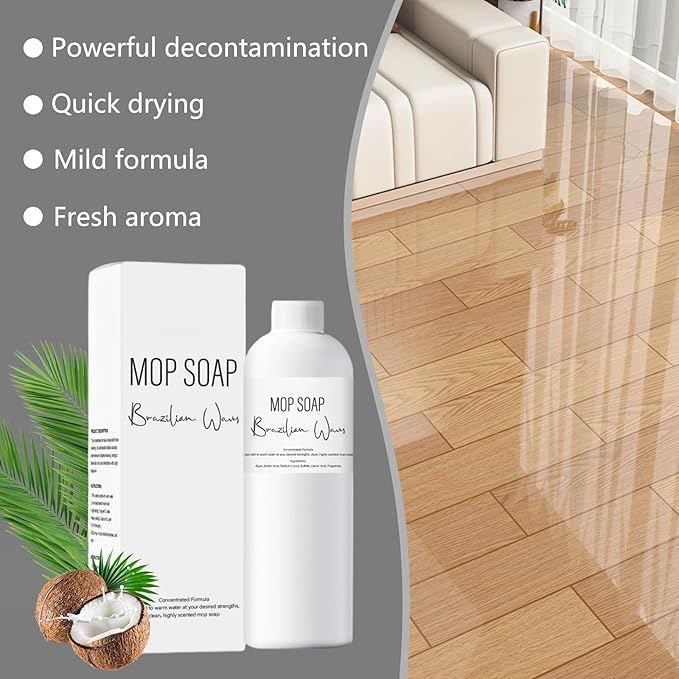 New Brazilian Waves Mop Soap, Mop Soap For Floor Cleaning, Mop Soap Brazilian Wave, Brazilian Waves Mop Soap, Multipurpose Mop Soap For Home Cleaning (1 PCS)