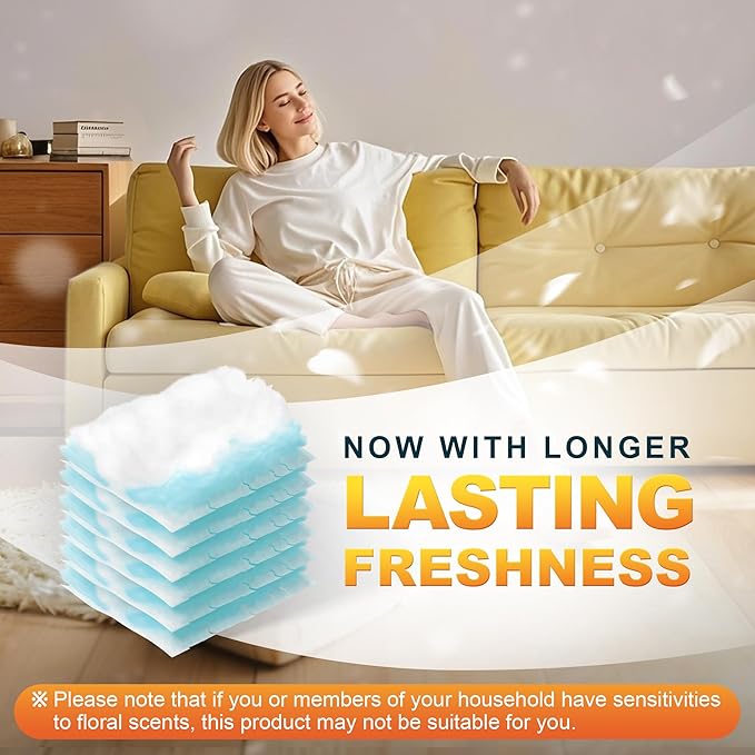 JOYMOOP Disposable Duster for Cleaning, with 1 Handles & 48 Ct Yellow Heavy Duty Refills for Swiffer Feather Duster, Household Cleaning Tool for Electronics, Dusting Furniture, Blinds