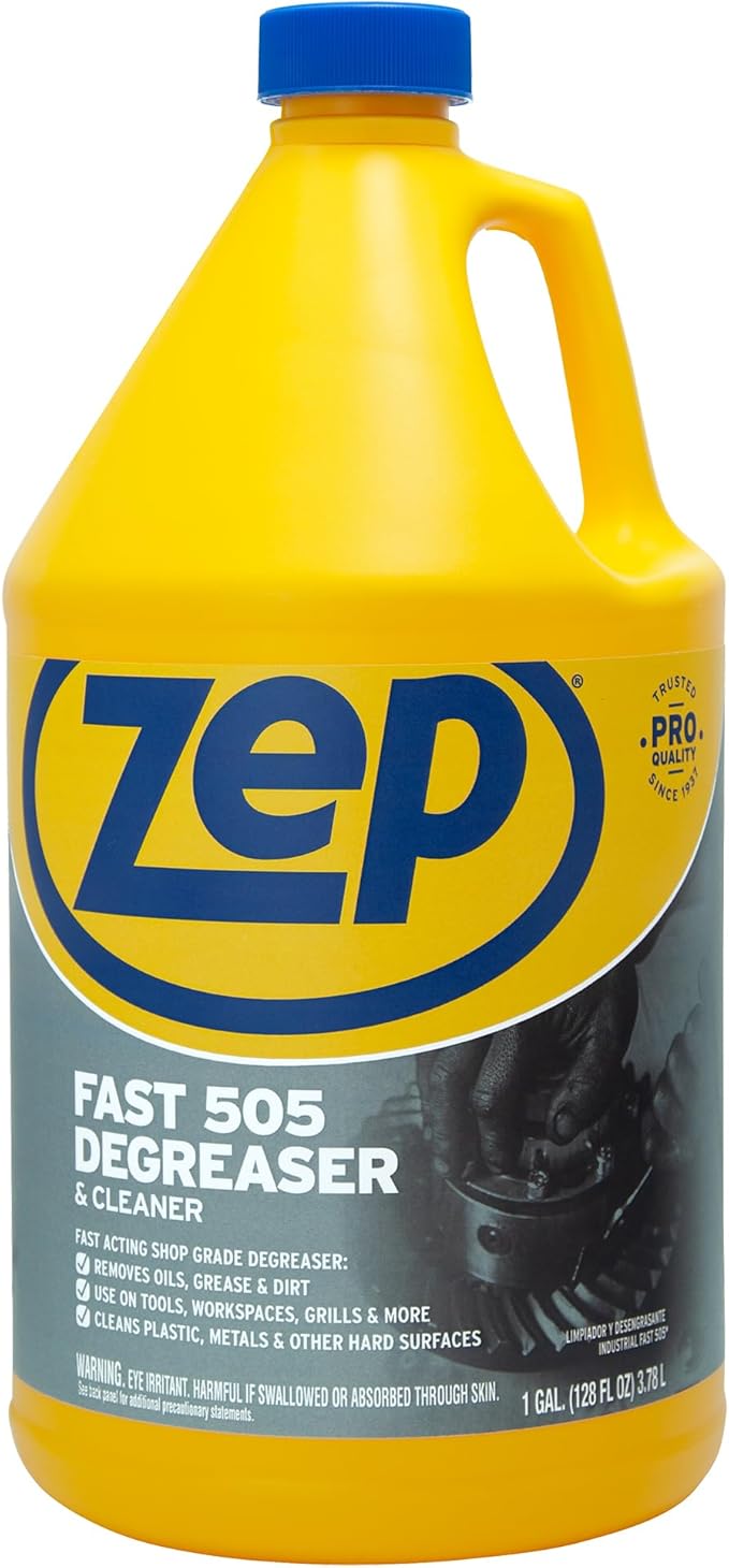 Zep Fast 505 Cleaner and Degreaser - 1 Gallon - ZU505128 - Great for Grills, Plastics, Metal, and More! (4)