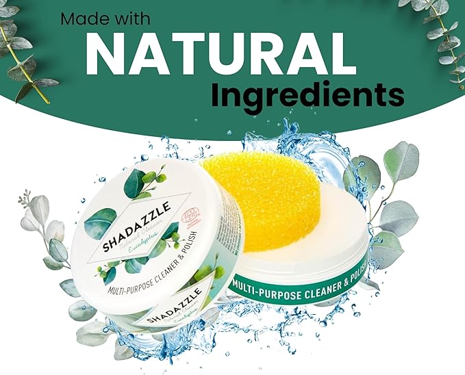 Shadazzle Natural All Purpose Cleaner and Polish – Eco friendly Multi-purpose Cleaning Product (1 Pack, Eucalyptus)