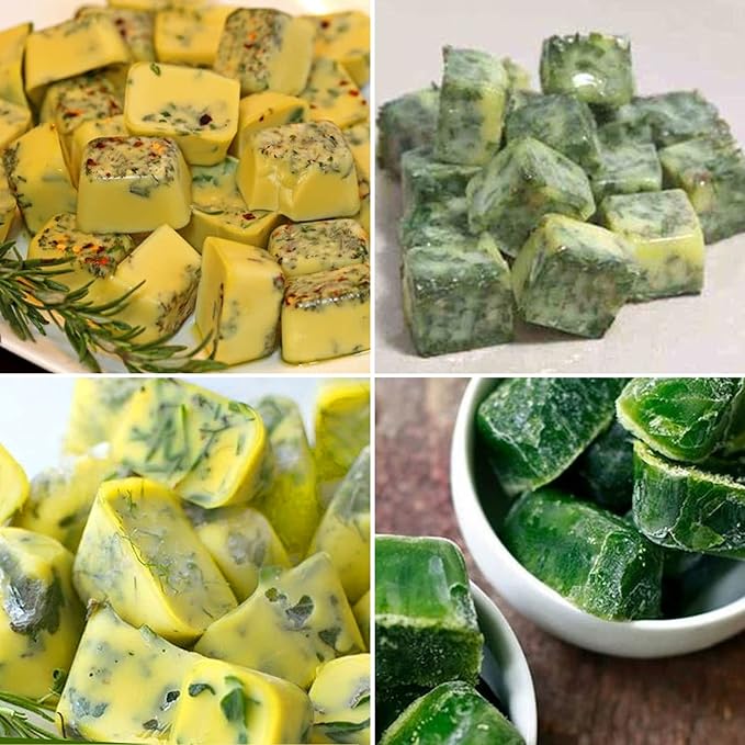 AIERSA Silicone Molds for Herb-Infused Oil Cubes, 1Pcs 32 Cavity Mini Candy Gummy Tray, 5/8x5/8x5/8in Square Chocolate Molds with Lids & 1 Droppers DIY Homemade Herbal Blocks, Jello, Pralines Caramels