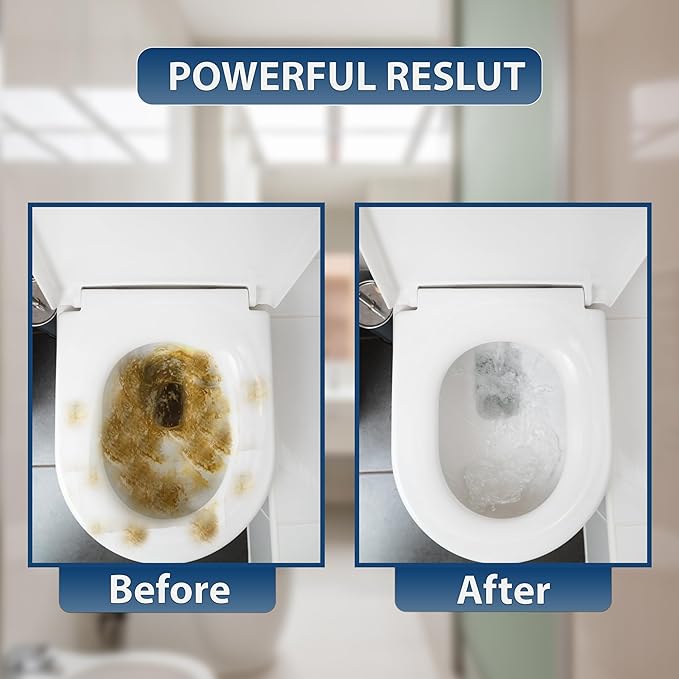 Ring King Toilet Bowl Cleaners | 64oz Toilet Bowl Cleaner Liquid Fast Acting Bathroom Cleaner For Calcium, Water, Rust, Red Clay & Lime Stains – No Scrubbing