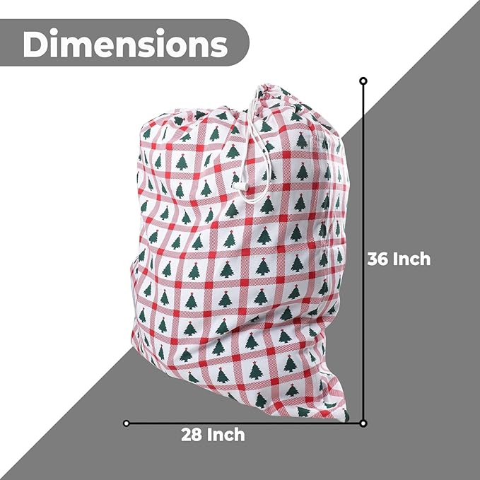 Urban Villa Laundry Bag Canvas|Dirty Clothes Travel Laundry Bag|Machine Washable|Reusable College Hostel Hamper Liner Bag for Garments Delicates Drawstring Closure 4 Pack Tree Print|Size 28X36 Inches