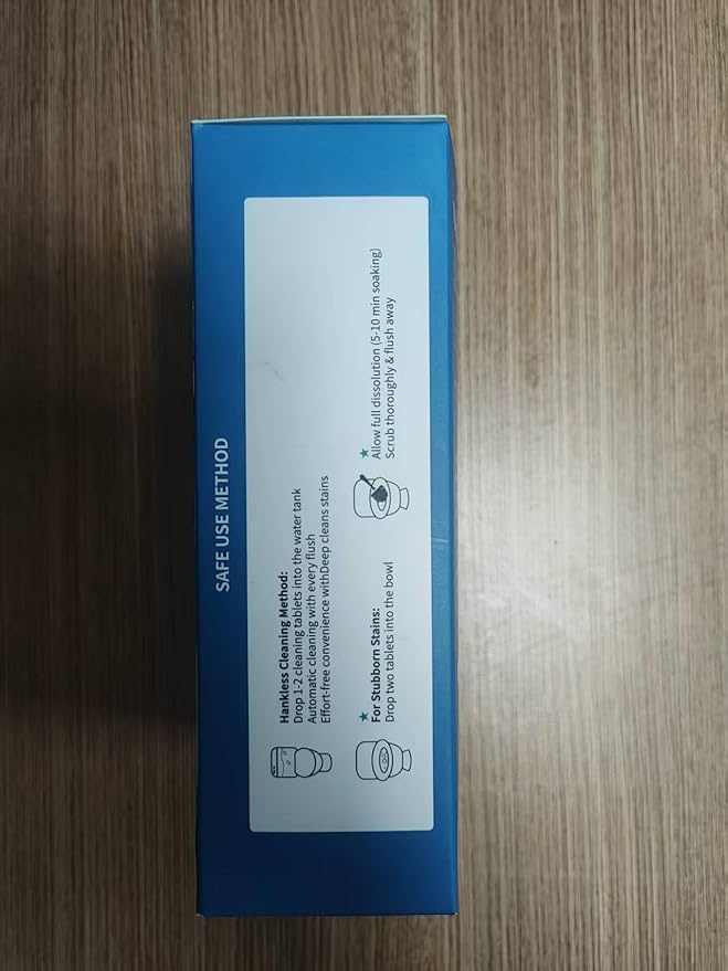 KFP Automatic Toilet Bowl Cleaner Tablets - Fresh Scent,Long-Lasting CleaningEffectively removes stains and limescale; Releases fresh fragrance for a pleasant bathroom experience;Continuous cleaning