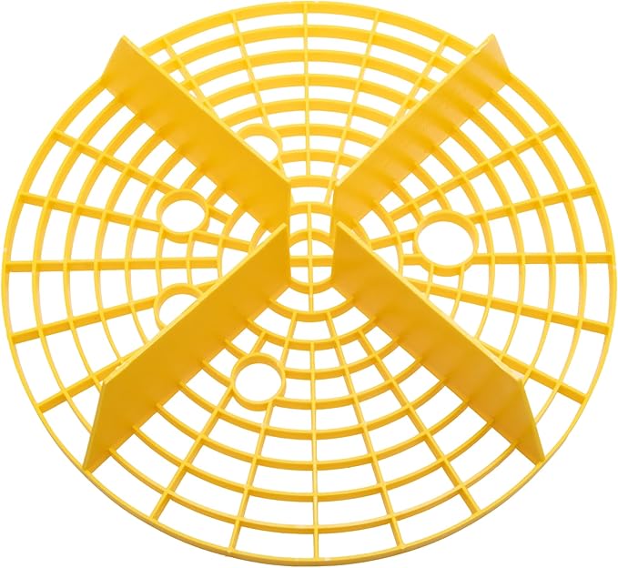 Car Wash Bucket Insert Dirt Guard Insert Fits 12 Inch Diameter Bucket or 3-5 Gallon Bucket (2, Yellow)