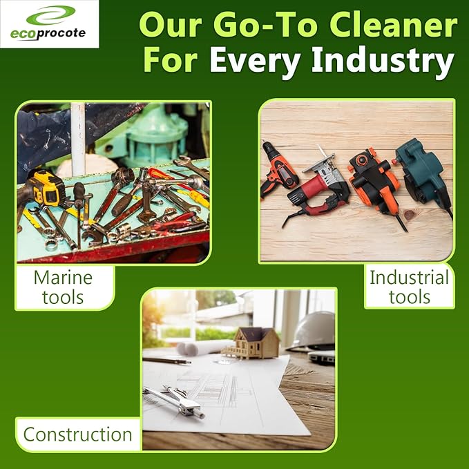 EcoFast 500 Heavy-Duty Degreaser Cleaner — Non-Toxic, Biodegradable Grease Stain Dissolver — All Purpose Degreaser Concentrate for Kitchen, Automotive, Floor, Wood, Fabric, Driveway, Grill — 55 Gallon