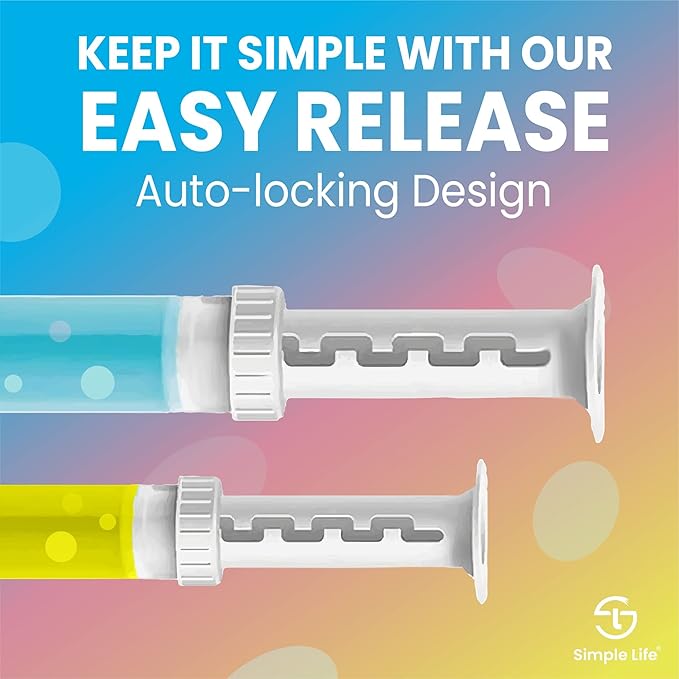 Simple Life Toilet Bowl Cleaner Gel | Fresh Flower Toilet Gel Stamp | Stops Limescale and Stains with Air Freshening Scent | Deodorizing Clean | 64 Stamps, Variety Pack