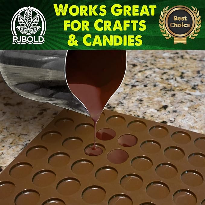 Round Silicone Candy Mold - Half Sheet