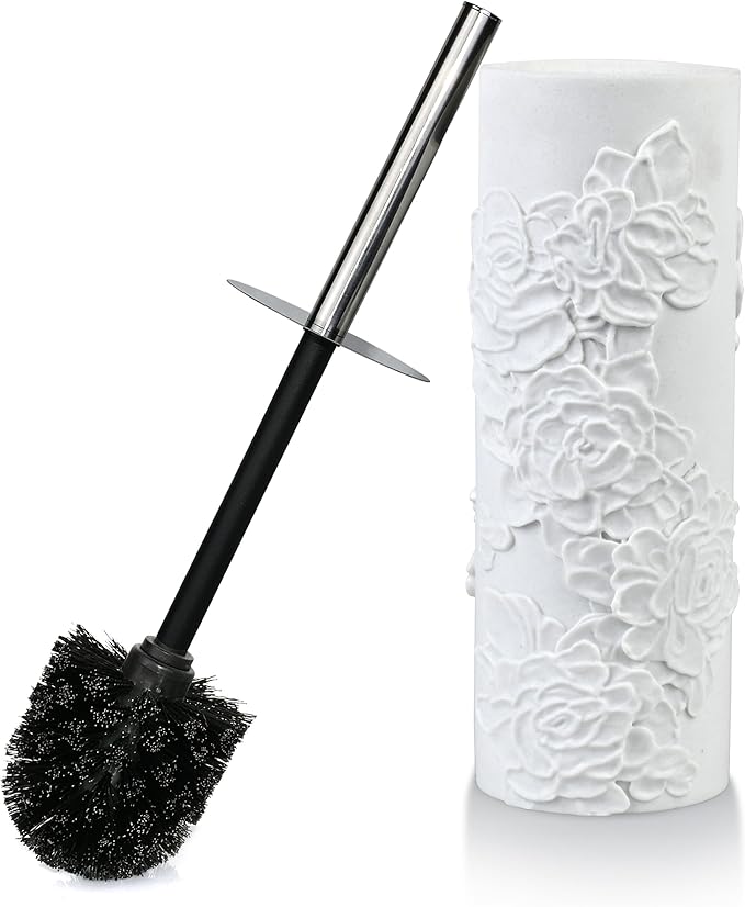 Toilet Brush and Holder Set for Bathroom, Stylish and Durable Cleaning Tool with Modern Design, Compact for Efficient Cleaning