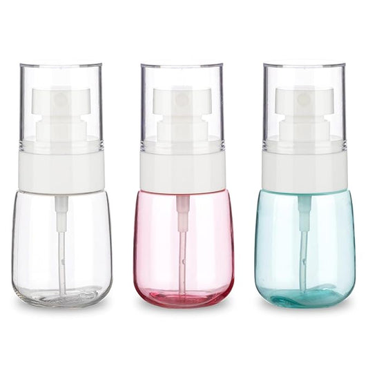 3 Pack 1oz/30ml Small Spray Bottle, Plastic Mini Spray Bottles, Travel Spray Bottle with Fine Mist,Tiny Spray Bottles with 9pcs Labels