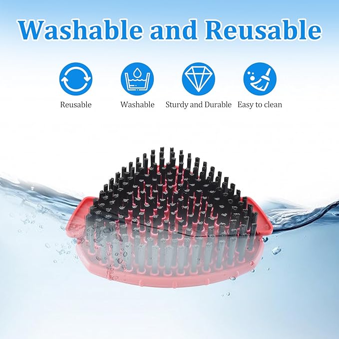 Mop Handle for Ocedar, Spin Mop Handle Replacement for O Cedar, 4 Section 30" to 58" Mop Handles for Ocedar Spin Mop, Include Mop Stick, Upgrade Mop Scrubber Head and Mop Base for Cedar Mop