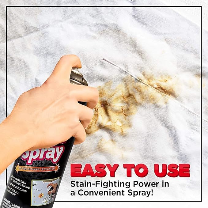 Fuller Brush Pre-Laundry Stain Remover Spray 18 fl oz – Fast-Acting Stain Fighter for Clothes – Removes Grease, Ink, Food & More – No Soak, Safe on Colors & Whites (Pack of 6)