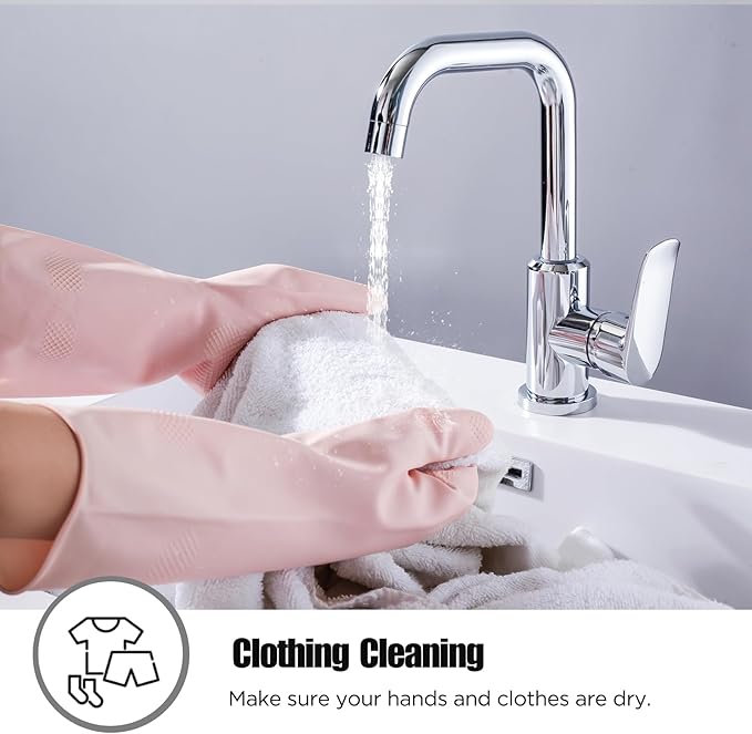 Rubber Gloves for Household, Dishwashing Gloves for Kitchen, Reusable