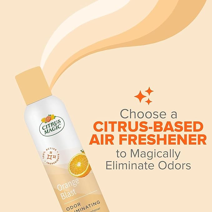 Citrus Magic Odor Eliminating Air Freshener Spray, Orange Blast, 6-Ounce