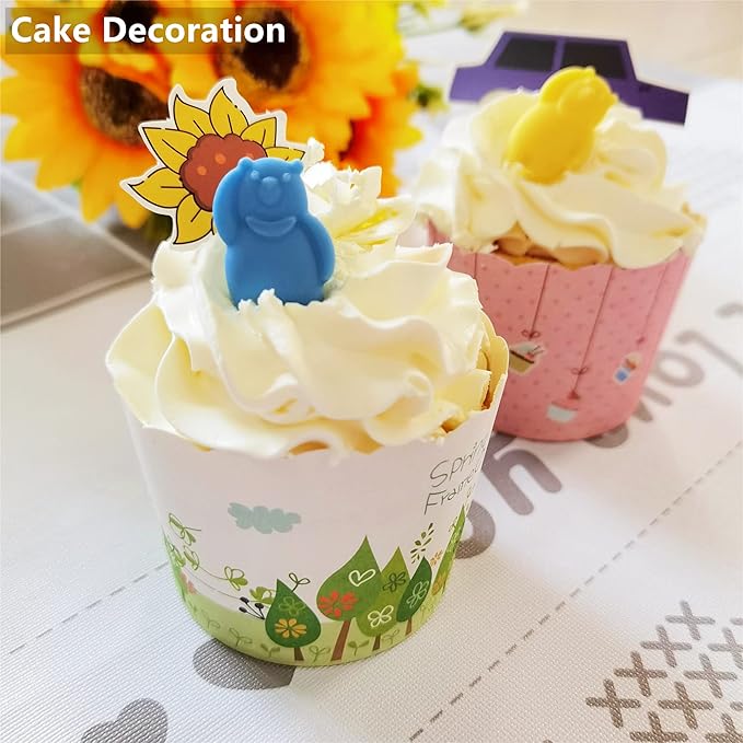 Gummy Bear Silicone Molds with Scraper - Perfect for Making Gummy Bears, Chocolates, Candies and Ice Cubes