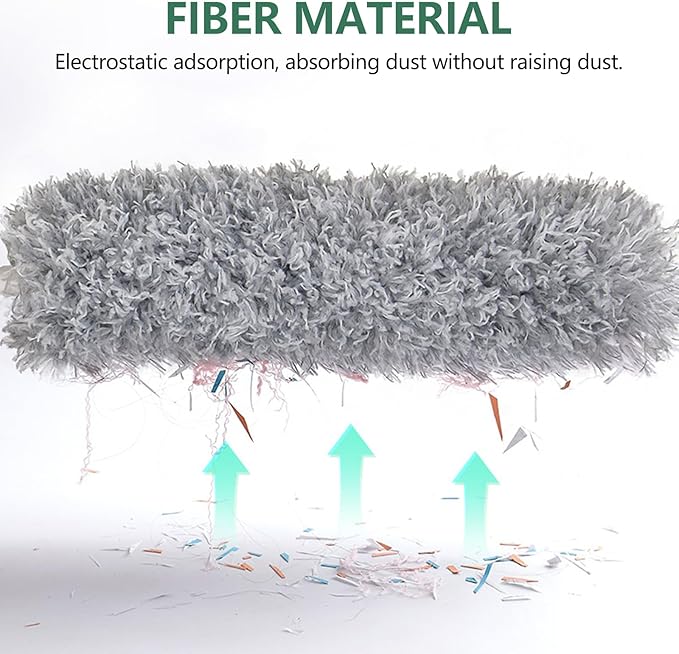 SetSail Dusters for Cleaning, 100-inch Extra-Long Duster with Extension Pole Bendable Microfiber Head Washable Ceiling Fan Cleaner Duster Kit for High Ceilings, Corner, Furniture