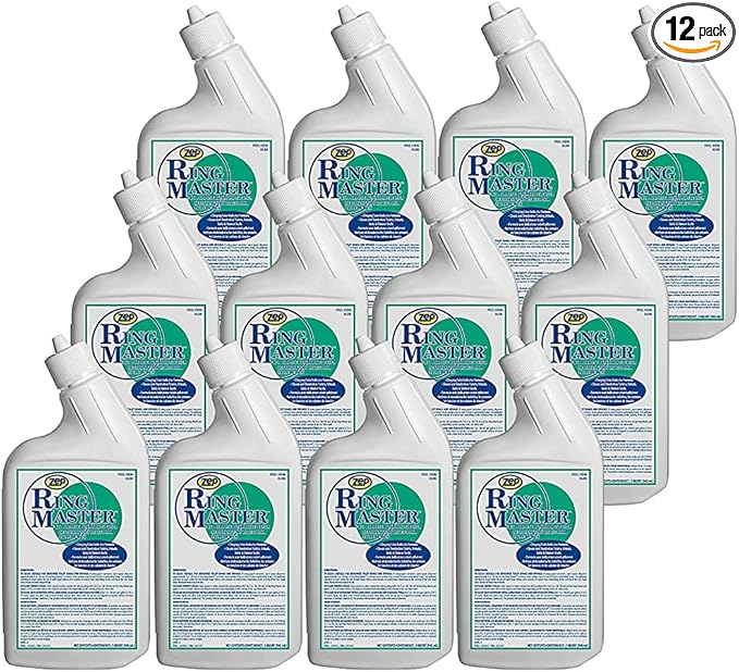 Zep Ring Master All-Purpose Bathroom Cleaner - 32 Ounce (Case of 12) 184611 - The Best No Scrub Cleaner for Your Shower, Toilet Bowl, And Urinals to Deodorize, Clean and Descale