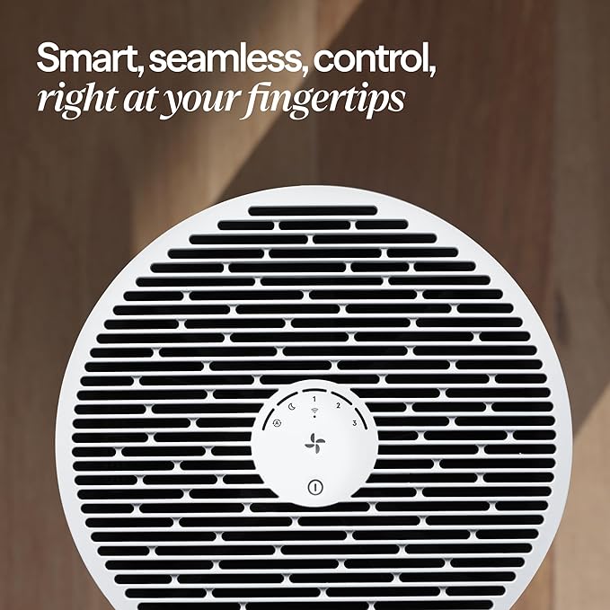 BLUEAIR Air Purifiers for Medium Rooms, Bedroom, Kitchen, Cleans 1,858 sqft in one hour, HEPASilent Smart Air Cleaner for Home, Pets, Allergies, Virus, Dust, Mold, Smoke - Blue Pure 311i Max