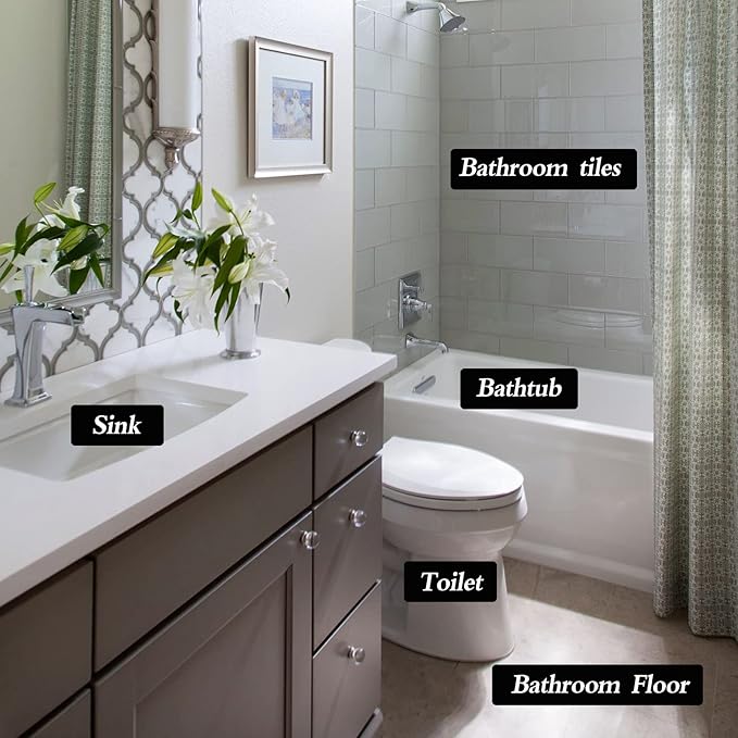 6Pack Pumice Stone for Toilet Cleaning Bowl Stick,Powerfully Cleans Hard Water Rings, Calcium Buildup & Stains, Suitable for Cleaning Toilet, Bathtubs, Kitchen Sink, Grill