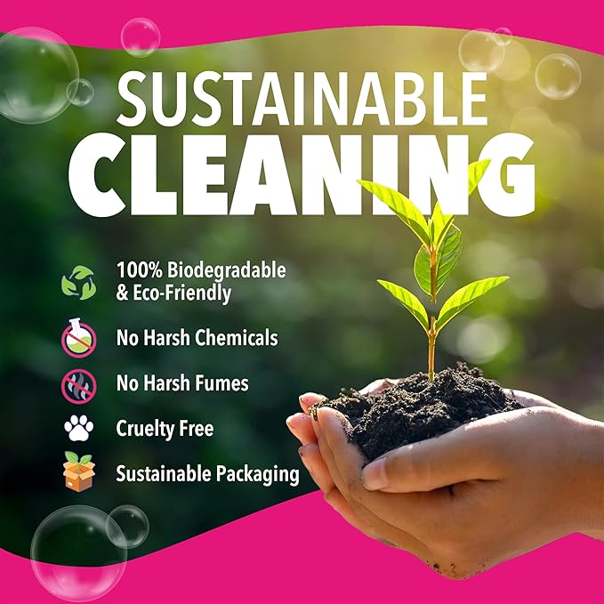 Quick N Brite Scum Off Shower Cleaner - No Scrub, No Harsh Chemical Daily Shower Cleaner, Multi-Surface All-Purpose Cleaner 16 Oz (Packaging May Vary)