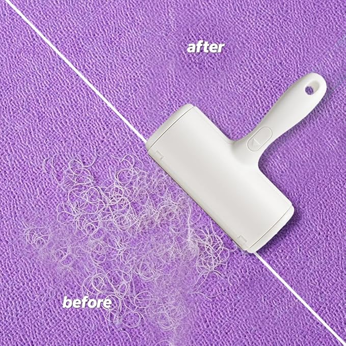 Pet Hair Removal Tool and Lint Roller – Reusable Cleaner - Dog and Cat Fur Remover Rollers on Laundry Clothes Furniture Couch Carpet Car Seat - Upgrade of Common Broom Rake Glove and Brushes