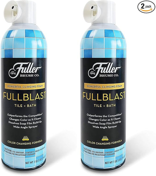 Fuller Brush FULLBLAST Tile & Bath Foam Bathroom Cleaner Spray (Pack of 2)