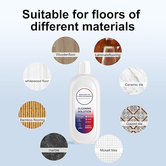 Compatible with Tineco Cleaning Solution Lavender Scent Floor Cleaning Solution, Suitable for All Robot Vacuum Cleaners and Wireless Wet Dry Dual-Use Vacuum Cleaners (1 Bottle, Lavender)