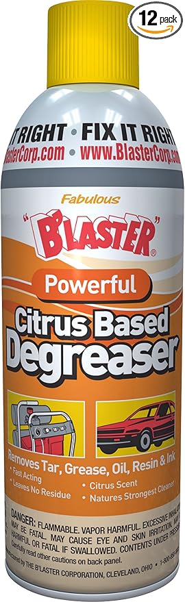 B'laster 16-CBD-12PK Powerful Citrus Based Degreaser - 11-Ounces - Case of 12