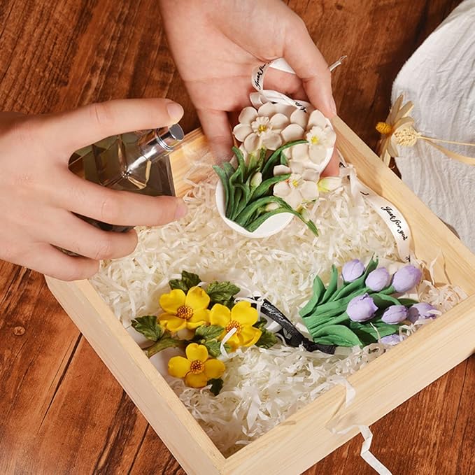 3D Flower Bouquet Candle Soap Silicone Molds Fondant Chocolate Candy Cake Decorating Mould Resin Clay Baking Pastry Tools (Hylomecon)