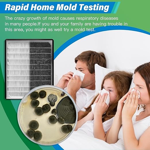 Mold Test Kit for Home - 12 Simple Detection Tests,Test HVAC System,Home Surfaces,& Indoor Air Quality Testing Kits,DIY Mold Detector at Home,Includes Detailed Mold Identification Guide,air Tester