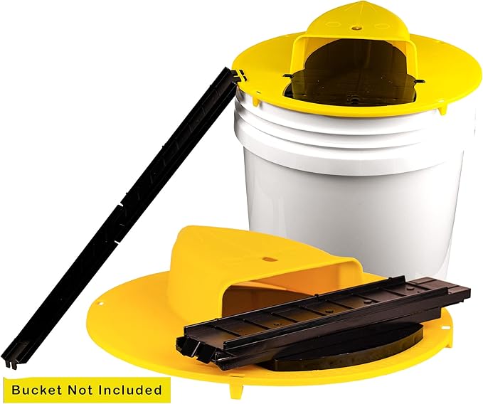 RinneTraps - Flip N Slide Bucket Lid Mouse Trap |2 Pack| |Multi Catch| |Made in USA | US Pat D1,039,648s