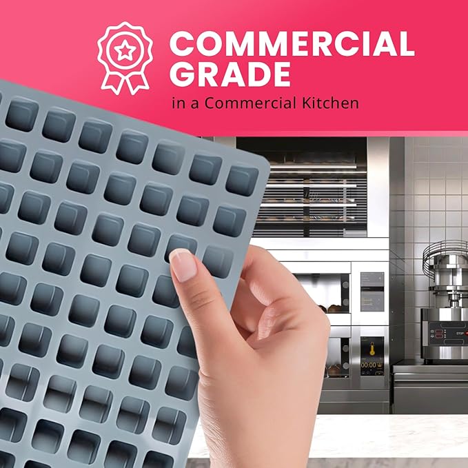 Silicone 6.5ml Cube Candy Molds for Chocolate, Gummy & Baking | 234 Cavities Confectionery Molds | Food-Grade, BPA-Free Silicone for Homemade Treats & Desserts | Dolce Flav