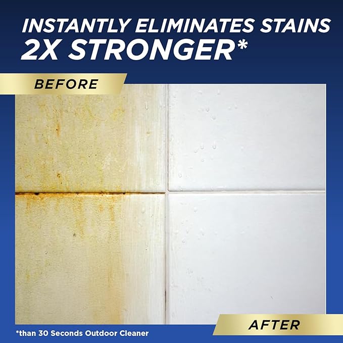 30 SECONDS Pro Mold and Mildew Stain Remover | Scrub Free | Brighter Results Instantly | Ready To Use Refill | 128 fl. oz. - PACKAGING MAY VARY