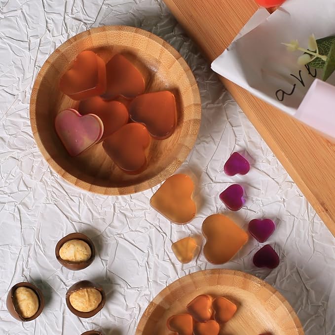 Heart Silicone Molds, 63 Large Heart Chocolate Mold for Baking Candy Gummy Jelly, Lovely Hearts Shaped Chocolate Candy Molds for Birthday & Valentine's Day Gifts for Women Men Lovers