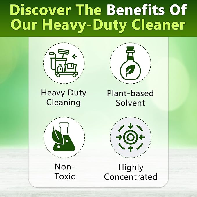 EcoFast 500 Heavy-Duty Degreaser Cleaner — Non-Toxic, Biodegradable Grease Stain Dissolver — All Purpose Degreaser Concentrate for Kitchen, Automotive, Floor, Wood, Fabric, Driveway, Grill — 55 Gallon