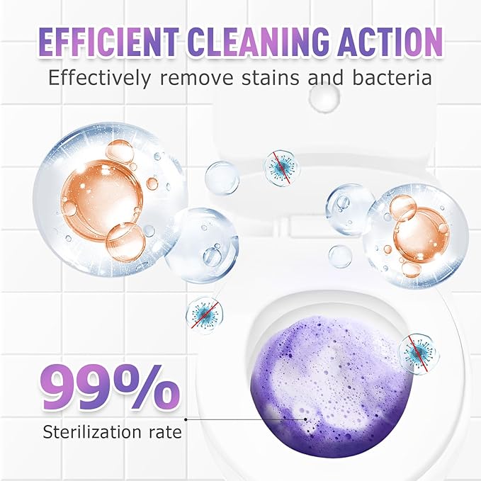 Toilet Cleaner, 2025 New Toilet Bowl Cleaner Toilets Cleane, Toilet Bowl Cleaners, Powerful Foaming Toilets Bowls Cleaner, Self Activating Miracle Powder for Toilet Bowl cleaning (3)