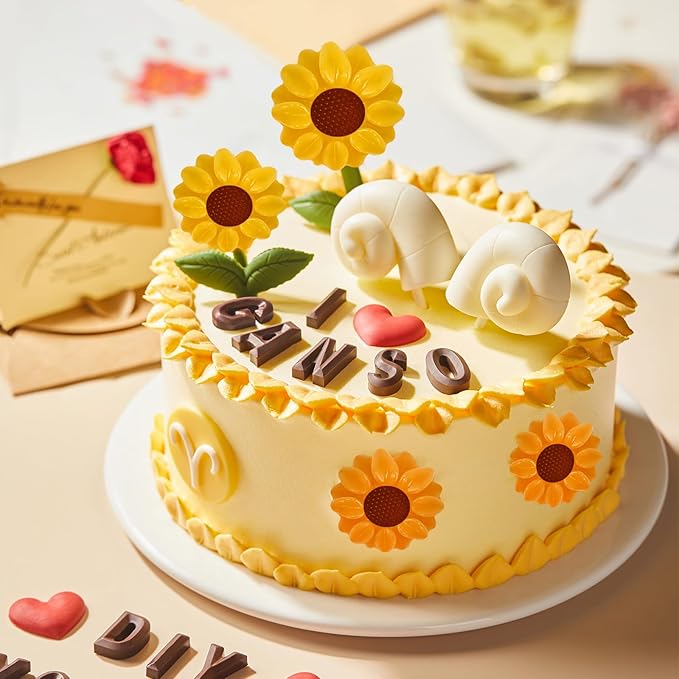 2PCS Flower Silicone Soap Molds, 15 Cavities Small Daisy Flower Soap Mold for Homemade Craft Soap Mold, Jelly, Cake, Mousse, Ice Cream Tray Baking Mold (Blue+Purple)