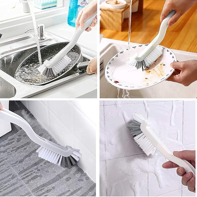 ELANE 10 Pcs Dish Scrub Brush Small Scrub Brushes for Cleaning,Kitchen Scrub Brush for Dishes,Corner Scrub Brush