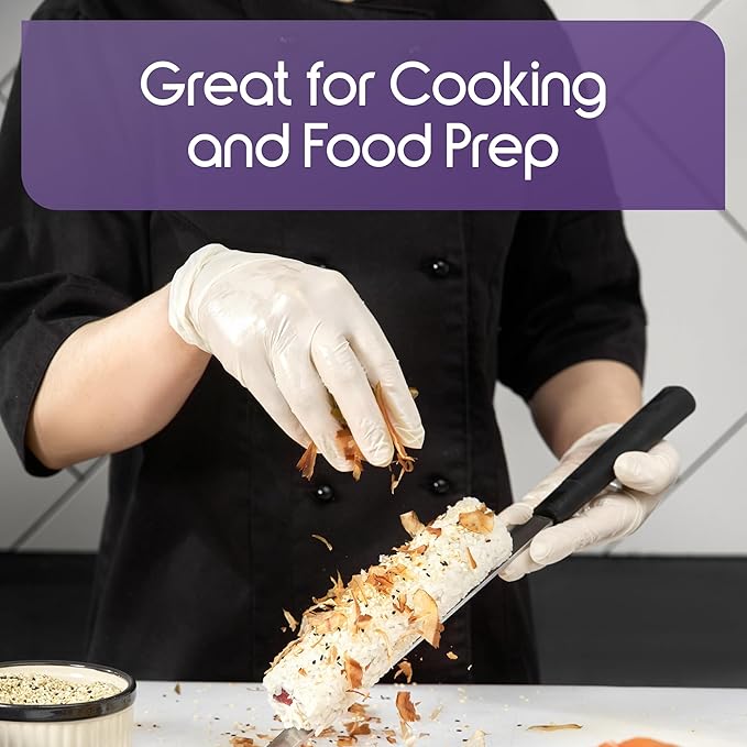 Inspire Exam Grade Powder & Latex Free Stretch Vinyl Gloves, Small, 100 Count