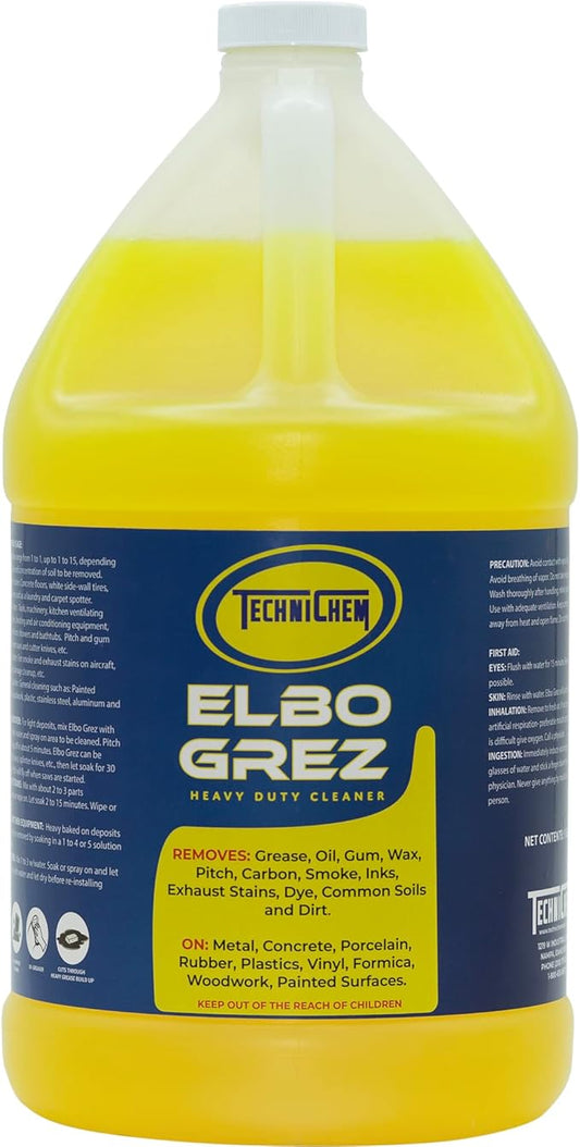 ELBO GREZ Heavy Duty All-Purpose Cleaner & Degreaser Concentrate - Automotive, Restaurant, Residential, Industrial, Commercial and Beyond - Safe and Non-Toxic Formula (1 Gallon)