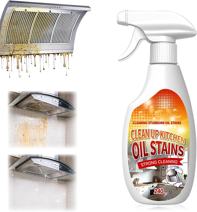 Heavy Duty Degreaser, 2025 New Kitchen Cleaner, Multipurpose Oil Stain Remover, Strong Grill Cleaner for Restaurant, Multipurpose Cleaner Spray for Countertops, Ovens