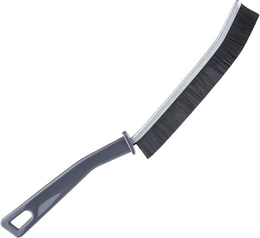 Grout Cleaner Scrub Brush Deep Tile Joints - Stiff Angled Bristles for Showers, Bathtubs, Kitchens - Multi-Surface All-Around Household Cleaning Tool